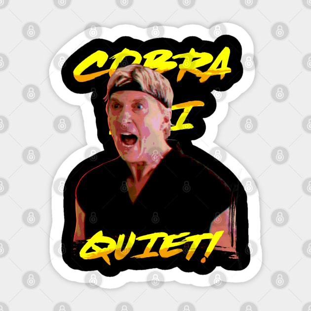 Cobra Quiet Sticker by RetroVania